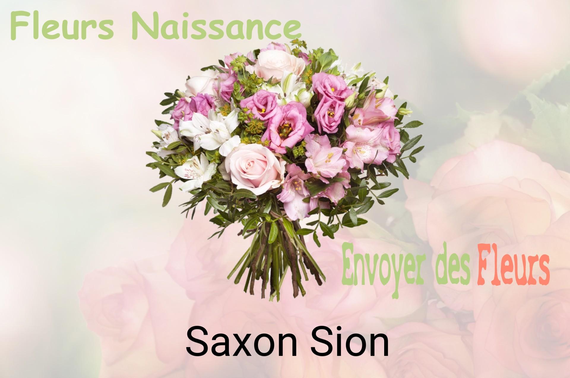 Bouquet de fleurs de naissance livré à Saxon-Sion